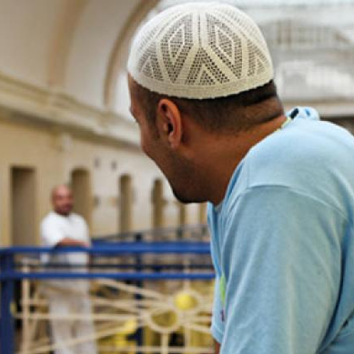 Muslim men in prison